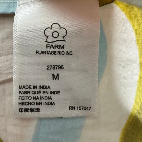 NWT Farm Rio Nouvea Striped Ruffle Maxi Dress Women’s Size Medium - Picture 4 of 6